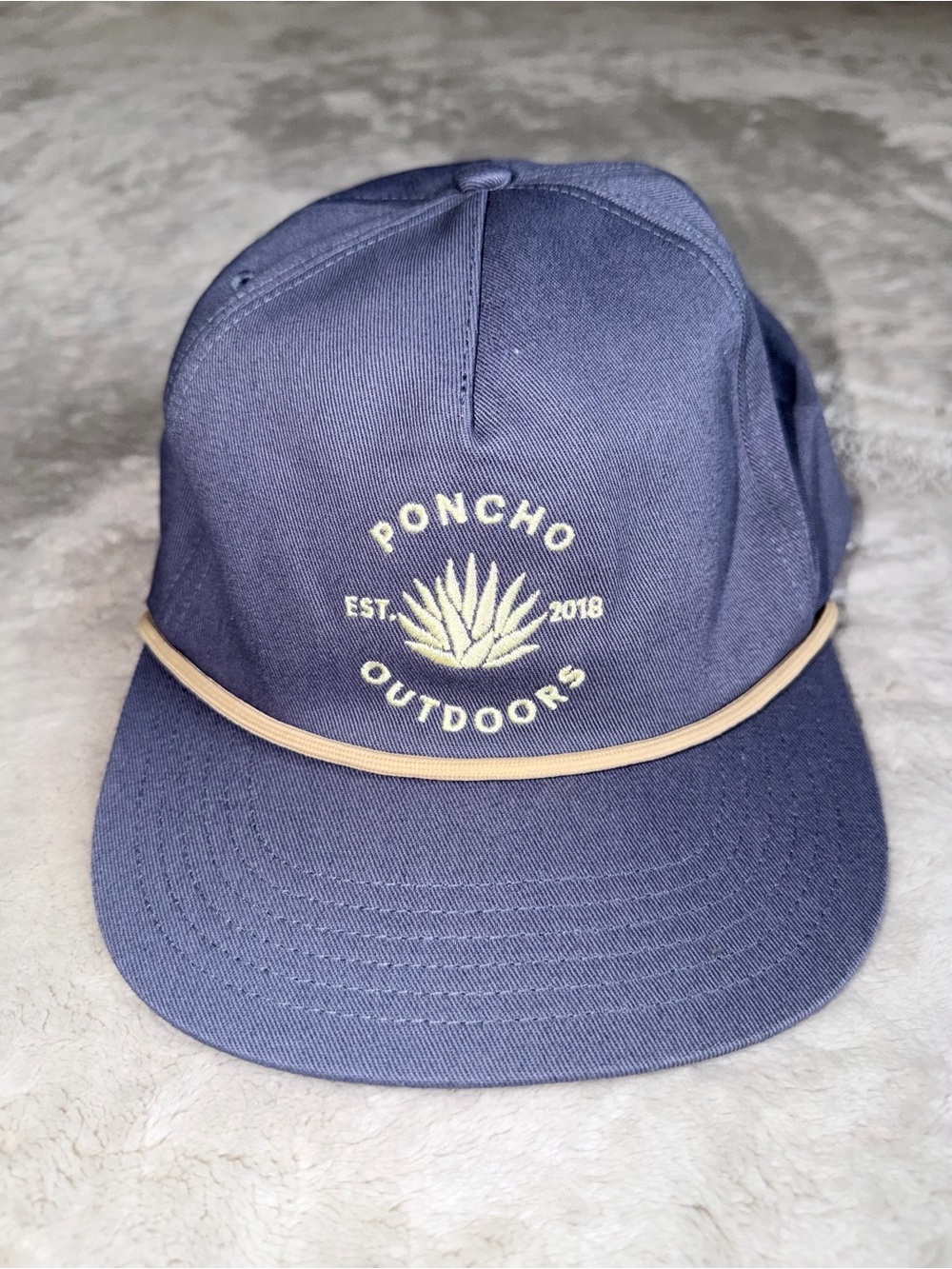 Poncho Outdoors Navy Agave Rope Snapback Hat